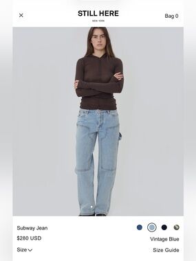Vintage Blue Women’s Jeans - Subway Jean